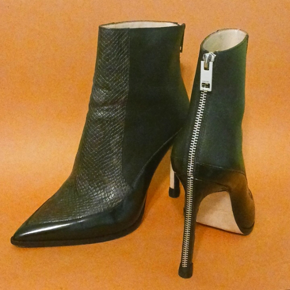 Diesel boots, black, genuine 3-leather, zipper heal, size 40 (9)
